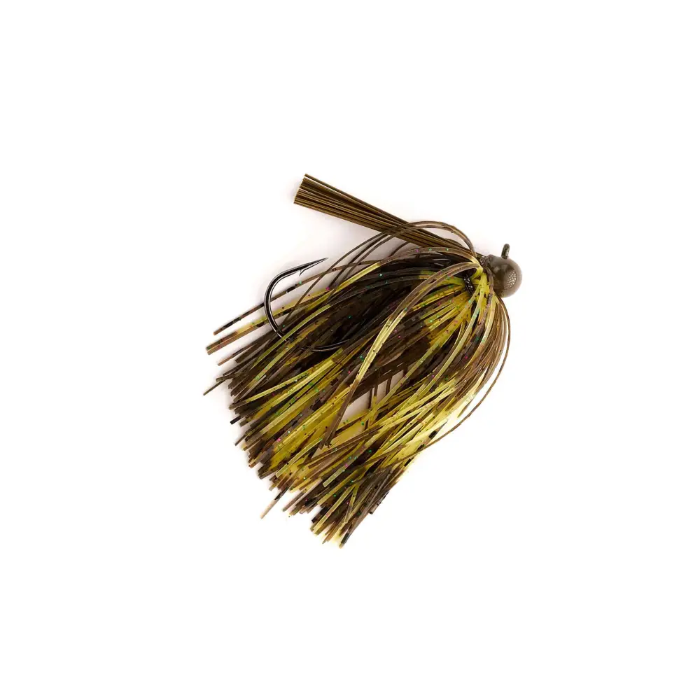 MONSTERBASS Tournament Series Tungsten Football Jig, 3/8 oz 97% Pure 6 Colors | Color: Black & Blue Green Pumpkin Camo