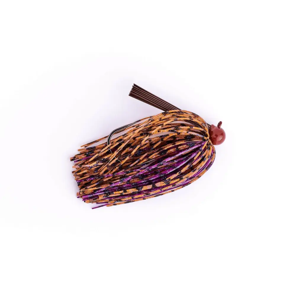 MONSTERBASS Tournament Series Tungsten Football Jig, 3/8 oz 97% Pure 6 Colors | Color: Black & Blue Green Pumpkin Camo