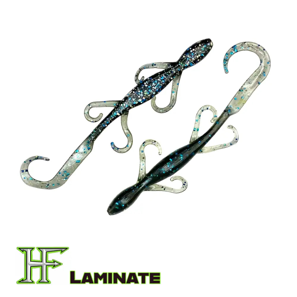 Ol’ Sally 6’’ Salamander Soft Plastic – 8-Pack | Hendrix Fishing Co. | Color(s): Midas Red Glitz White Green Pumpkin