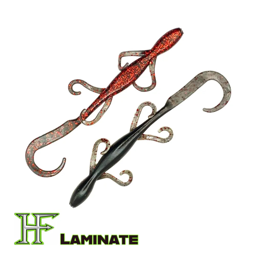 Ol’ Sally 6’’ Salamander Soft Plastic – 8-Pack | Hendrix Fishing Co. | Color(s): Midas Red Glitz White Green Pumpkin