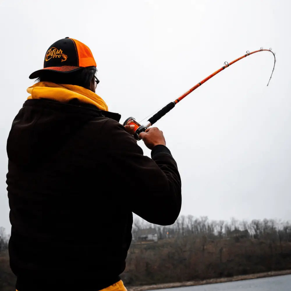 Orange Dragon Fire Casting Glow Rod | Action: Medium Medium-Heavy Heavy - Catfish