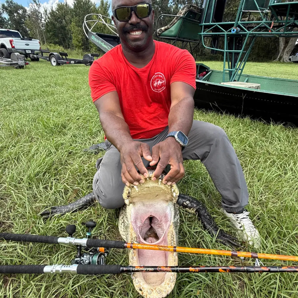Orange Dragon Fire Spinning Glow Rod | Action: Medium Medium-Heavy Heavy - Catfish