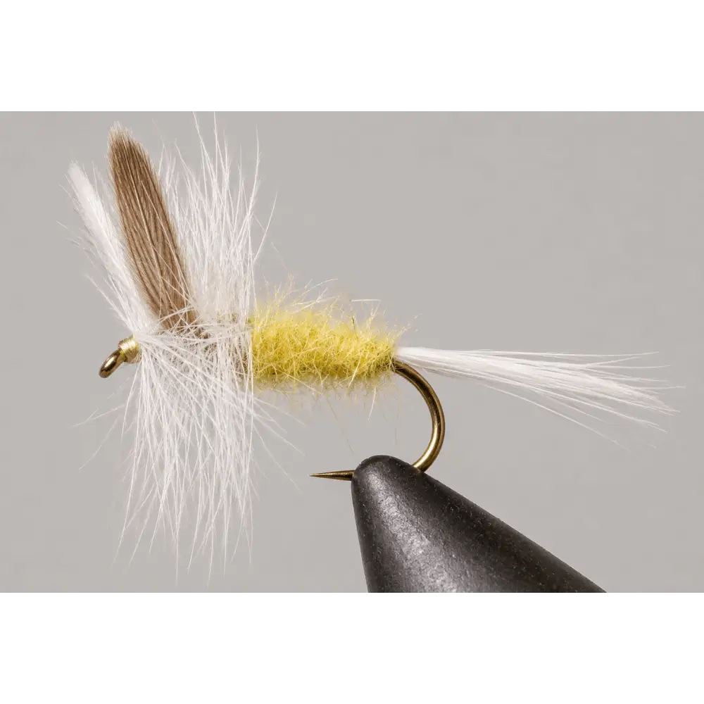Pale Morning Dun | Style: PMD Classic Calf Parachute Poly | Size: 10 12 14 16 18 20 22 - 3 Pack - Artificial Fishing