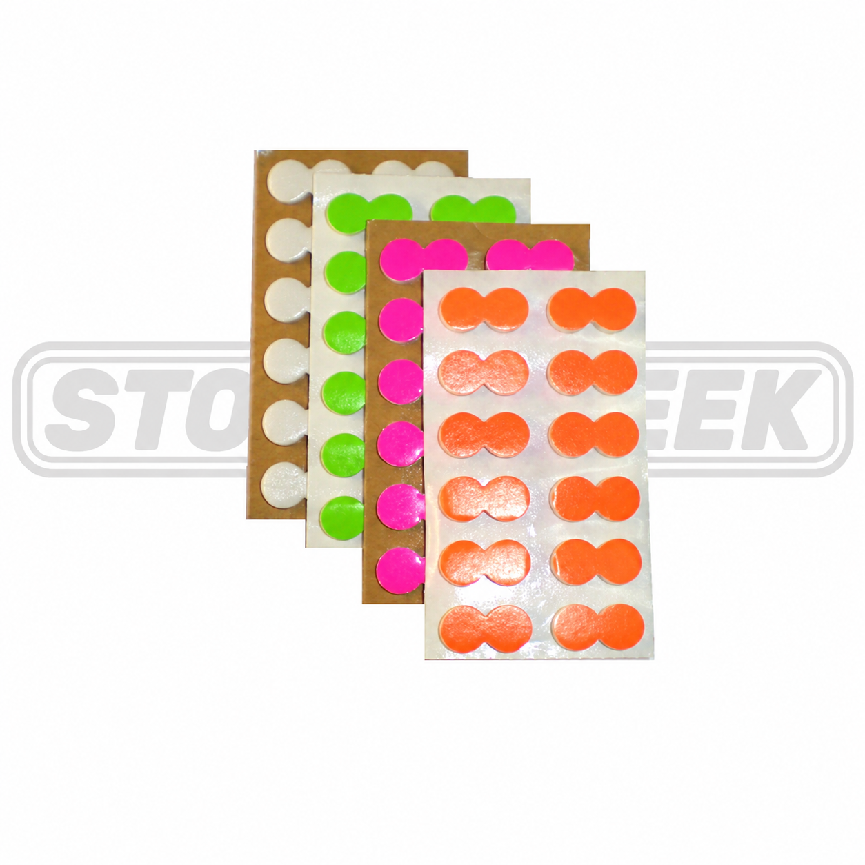 Palsa™ Strike Indicators | Package: 24 Pack | Color: Chartreuse Orange Pink White - Fishing Bite