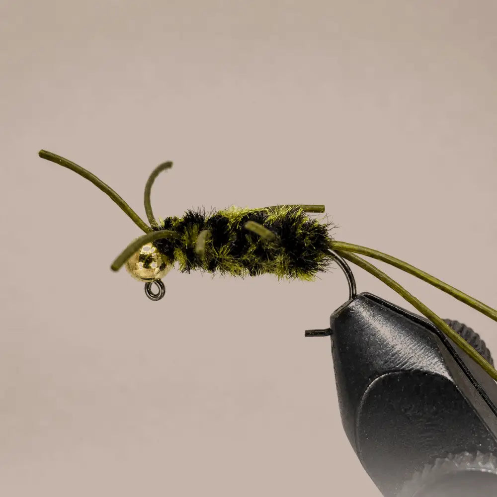 Pat’s - Tungsten Bead Stonefly | Color: Black Black/Olive Dark Brown Olive Coffee/Black | Size: 8 10 12 - 3 Pack