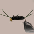 Pat’s - Tungsten Bead Stonefly | Color: Black Black/Olive Dark Brown Olive Coffee/Black | Size: 8 10 12 - 3 Pack