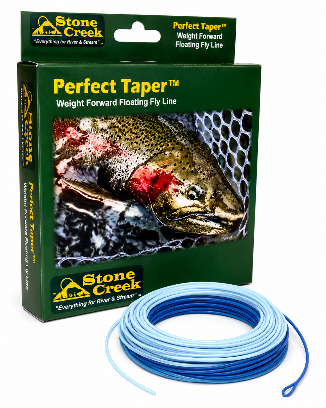 Perfect Taper™ - Sky - Two Color Floating Fly Line | Wt.: 4 5 6 8 | Package: Each - Fishing Lines & Leaders