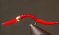 Power Worm - Bead Head | Style: Red Hot-Head Pink / Silver Belly Purple / Size: 06 08 10 12 14 - 3 Pack - Artificial