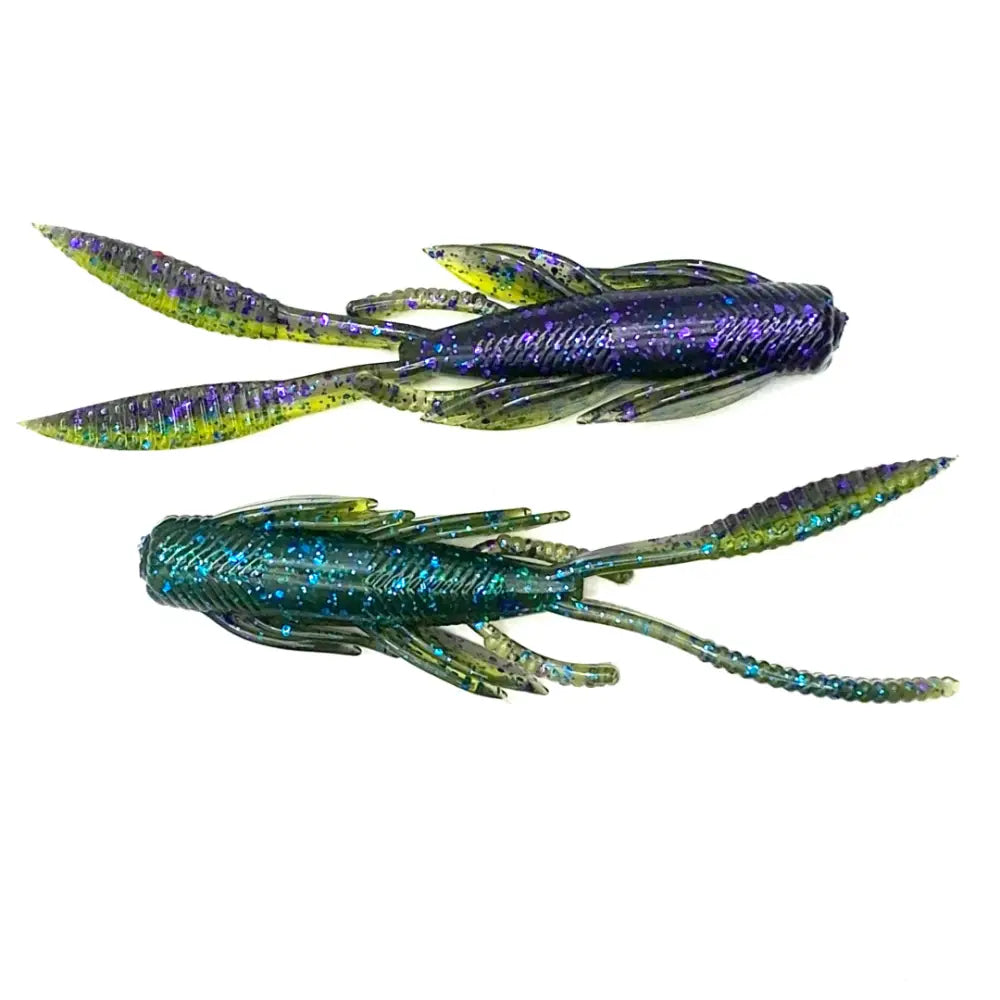 Predator 4.25’’ Creature Bait – 8-Pack | Hendrix Fishing Co. | Color(s): Green Pumpkin PB&J Junebug South African