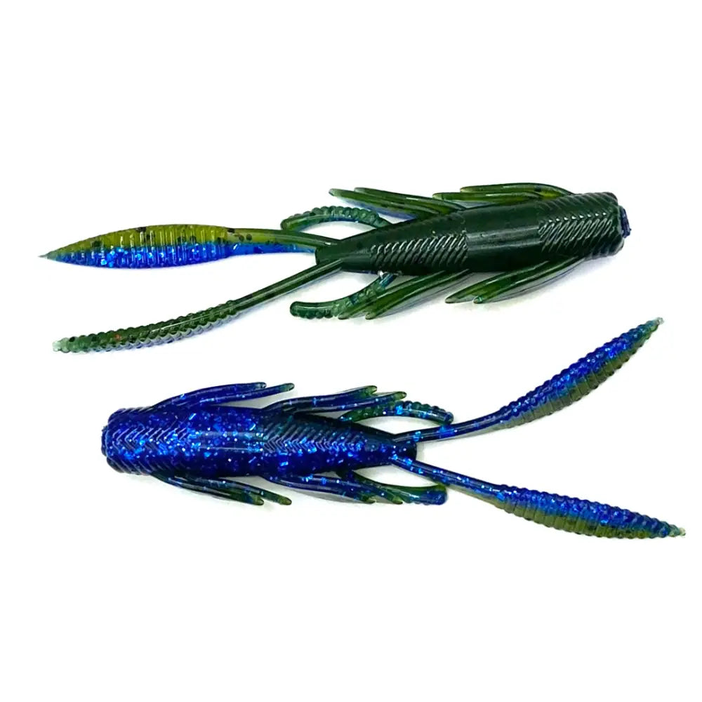 Predator 4.25’’ Creature Bait – 8-Pack | Hendrix Fishing Co. | Color(s): Green Pumpkin PB&J Junebug South African