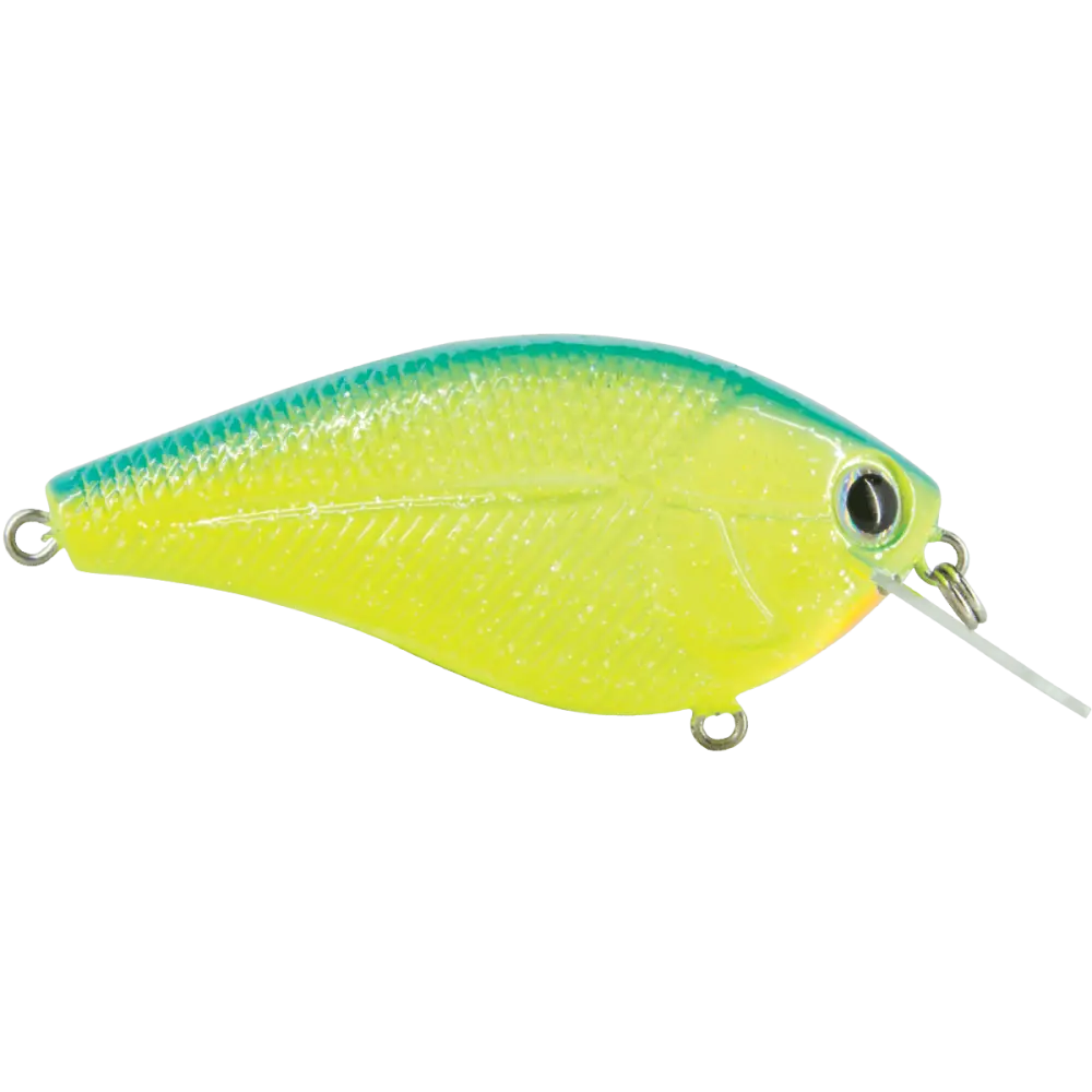 Primetyme CB 2.0 Coffin Bill Crankbait for Bass – EBS Sound Technology | Color: Bluetreuse Shad Tennessee Melon Ginrin
