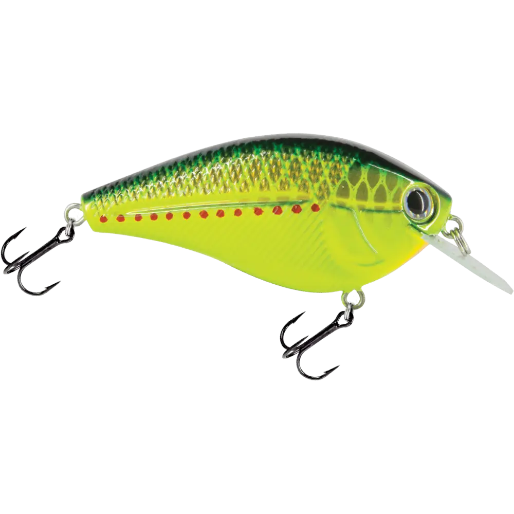 Primetyme CB 2.0 Coffin Bill Crankbait for Bass – EBS Sound Technology | Color: Bluetreuse Shad Tennessee Melon Ginrin