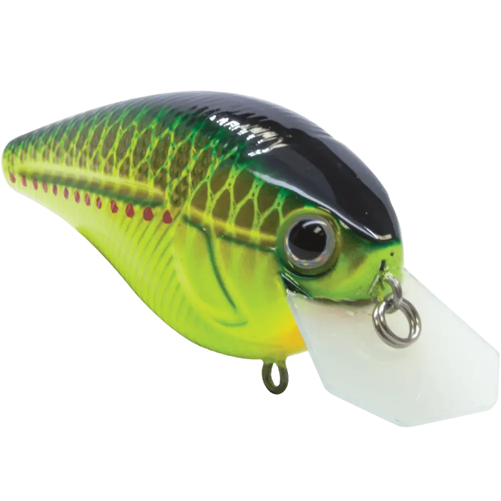 Primetyme CB 2.0 Coffin Bill Crankbait for Bass – EBS Sound Technology | Color: Bluetreuse Shad Tennessee Melon Ginrin