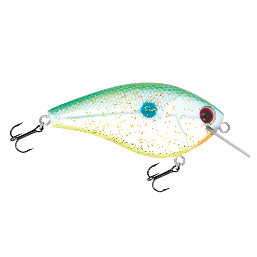 Primetyme SQ 2.0 Square Bill Crankbait – EBS MultiTouch 3-Sound Technology | Color: Okie Craw Guntersville Yellow
