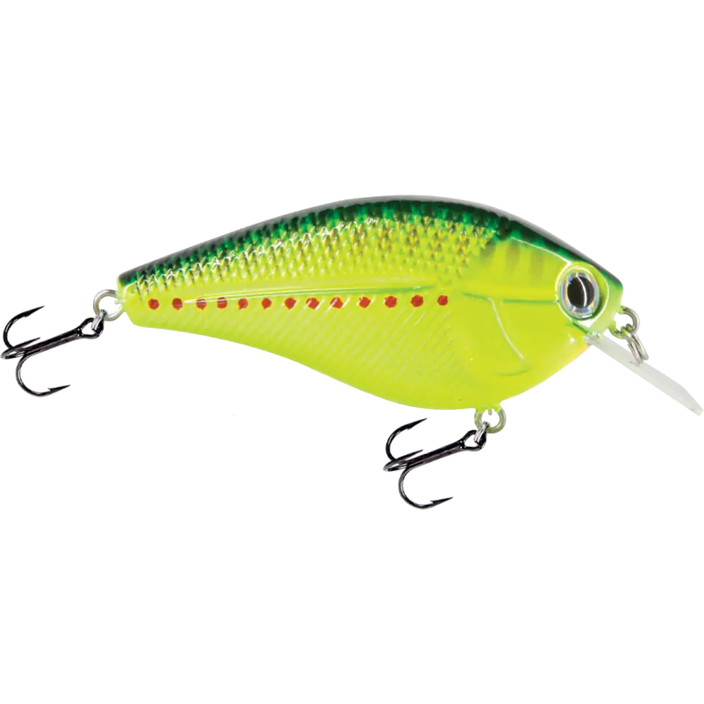 Primetyme SQ 2.0 Square Bill Crankbait – EBS MultiTouch 3-Sound Technology | Color: Okie Craw Guntersville Yellow
