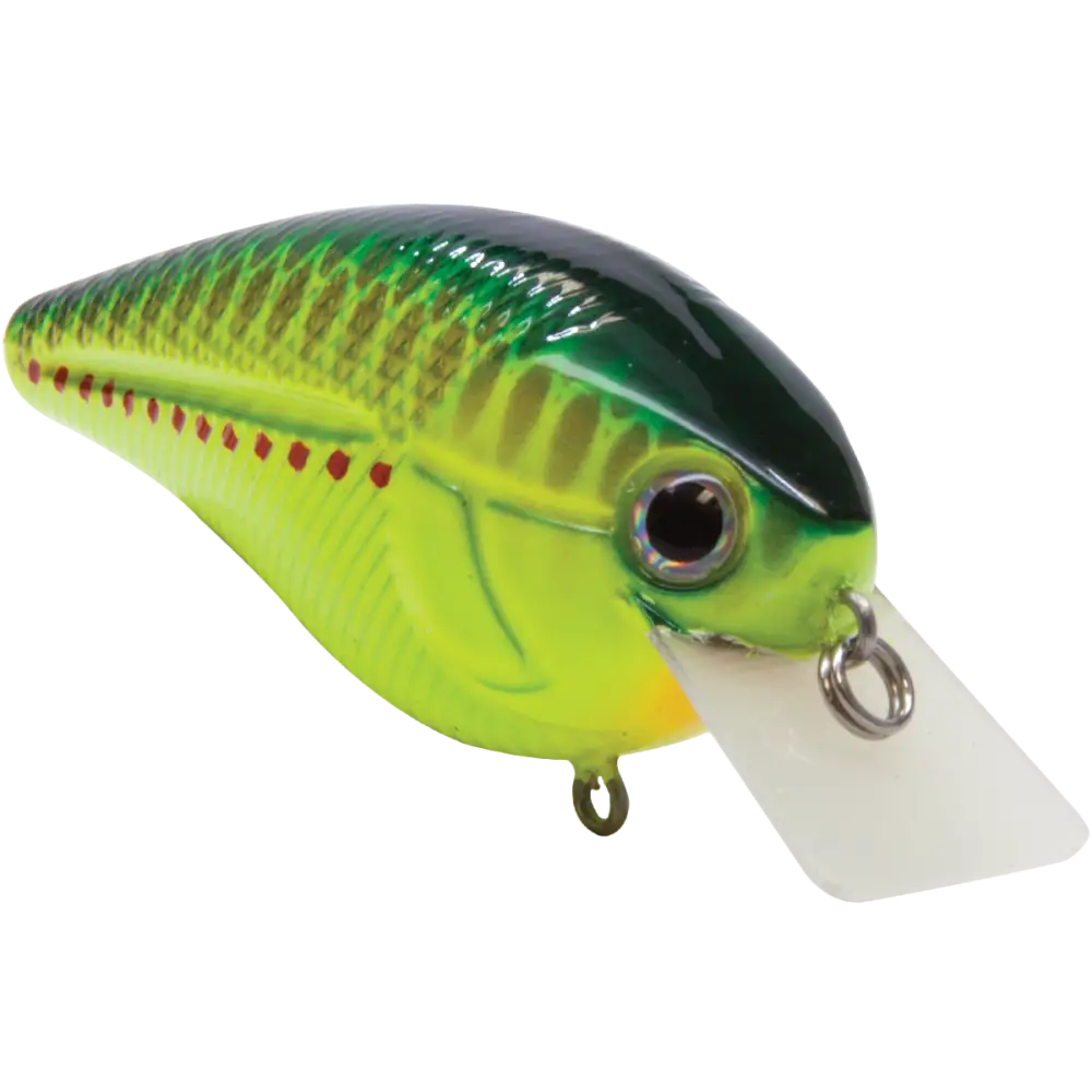 Primetyme SQ 2.0 Square Bill Crankbait – EBS MultiTouch 3-Sound Technology | Color: Okie Craw Guntersville Yellow