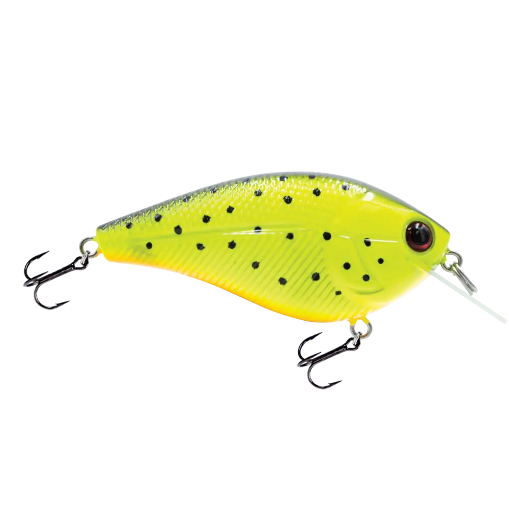 Primetyme SQ 2.0 Square Bill Crankbait – EBS MultiTouch 3-Sound Technology | Color: Okie Craw Guntersville Yellow