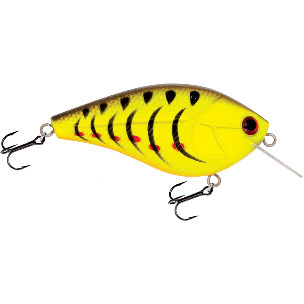 Primetyme SQ 2.0 Square Bill Crankbait – EBS MultiTouch 3-Sound Technology | Color: Okie Craw Guntersville Yellow