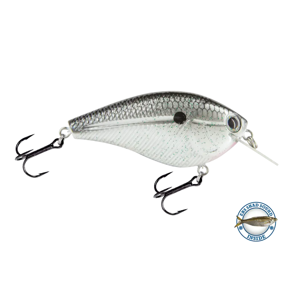 Primetyme SQ 2.0 Square Bill Crankbait – EBS Sound Technology | Color: Chartreuse Splatter Shad Back Pearl Sunrise