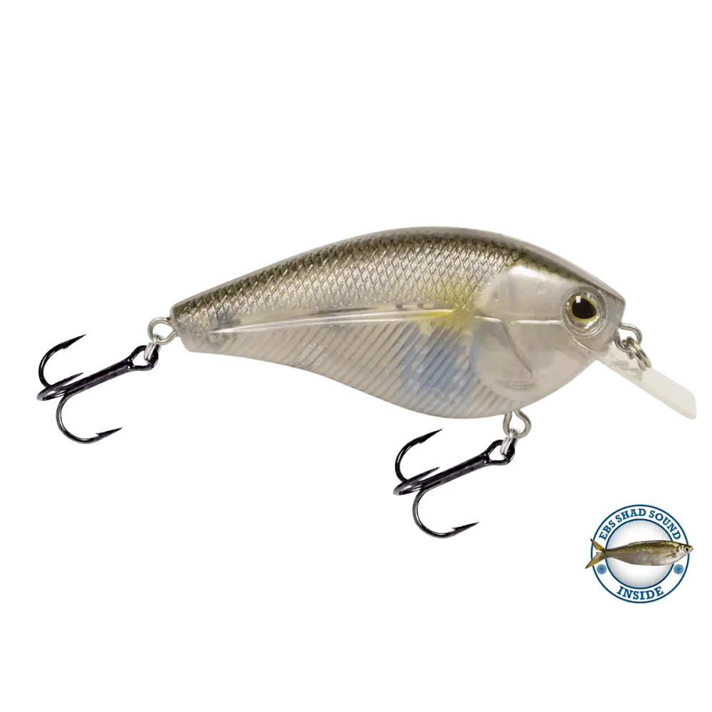 Primetyme SQ 2.0 Square Bill Crankbait – EBS Sound Technology | Color: Chartreuse Splatter Shad Back Pearl Sunrise