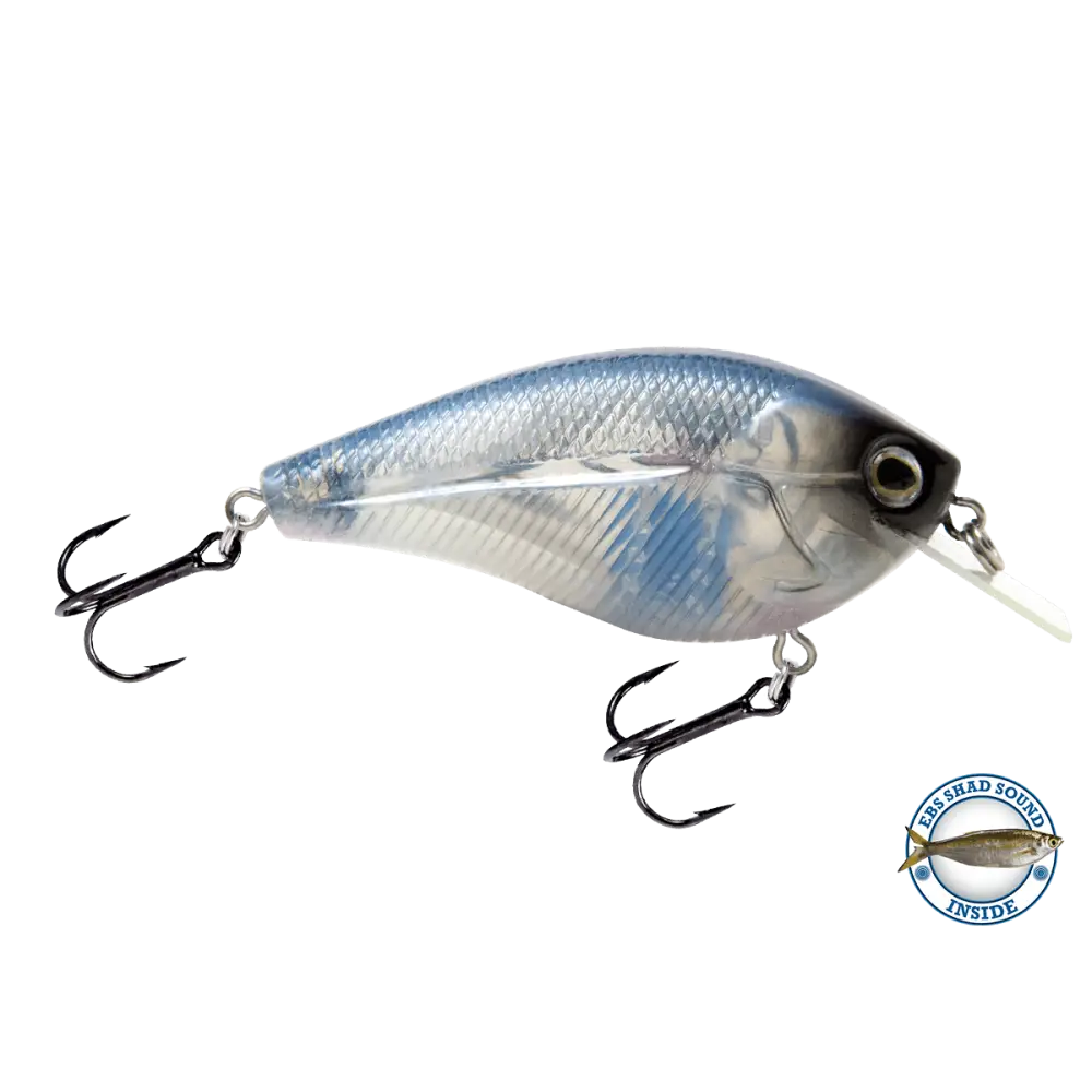 Primetyme SQ 2.0 Square Bill Crankbait – EBS Sound Technology | Color: Chartreuse Splatter Shad Back Pearl Sunrise