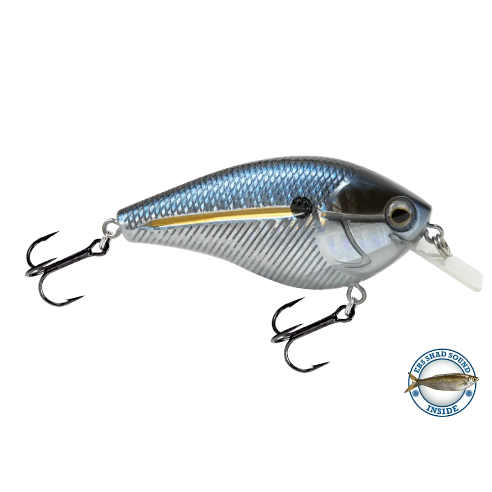 Primetyme SQ 2.0 Square Bill Crankbait – EBS Sound Technology | Color: Chartreuse Splatter Shad Back Pearl Sunrise