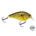 Primetyme SQ 2.0 Square Bill Crankbait – EBS Sound Technology | Color: Chartreuse Splatter Shad Back Pearl Sunrise
