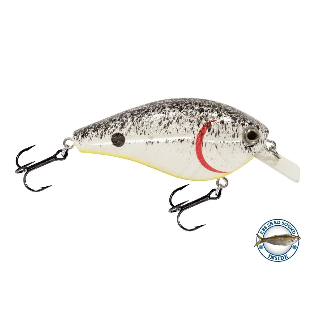 Primetyme SQ 2.0 Square Bill Crankbait – EBS Sound Technology | Color: Chartreuse Splatter Shad Back Pearl Sunrise
