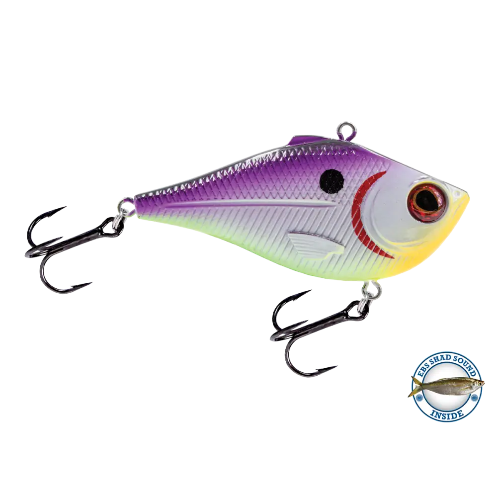 Pro Ripper Magnum Lipless Crankbait – EBS Sound Technology | Color & Sound: Chaos / Cisco Blue Shiner / Perch Lucky