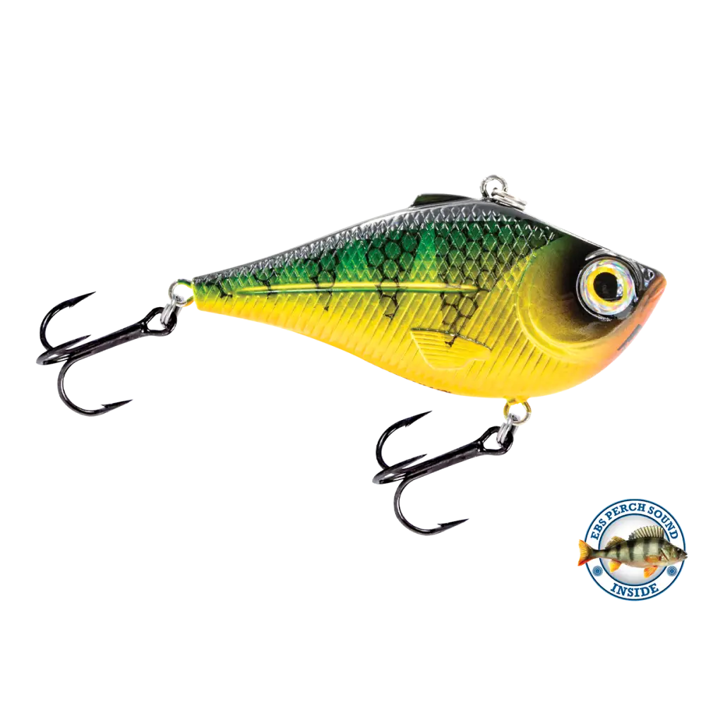 Pro Ripper Magnum Lipless Crankbait – EBS Sound Technology | Color & Sound: Chaos / Cisco Blue Shiner / Perch Lucky