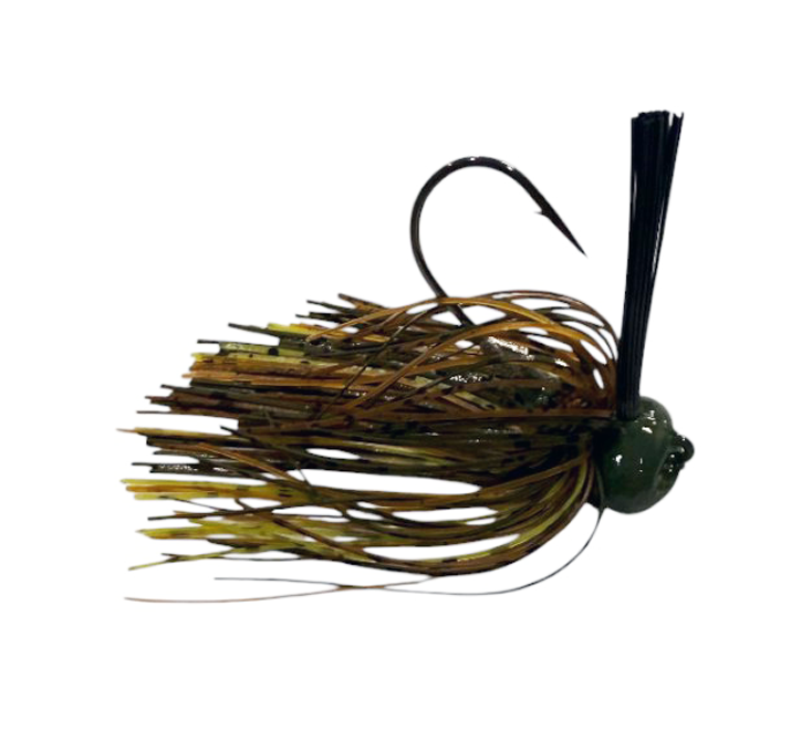 Pulse Fish Elite Football Jig – Bottom-Contact Bass for Deep Structure | Color: PB&J TN Craw Green Pumpkin Chartreuse