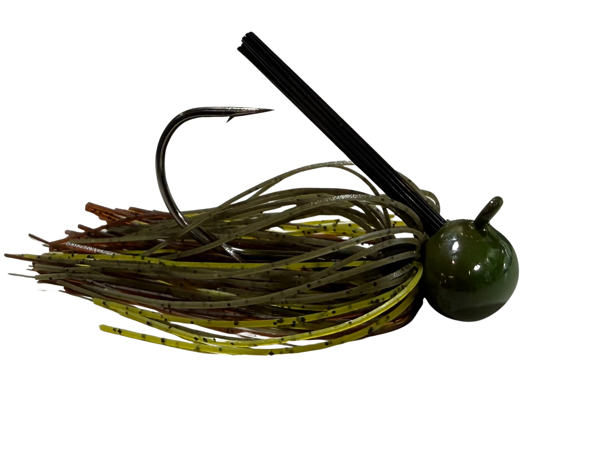 Pulse Fish Elite Football Jig – Bottom-Contact Bass for Deep Structure | Color: PB&J TN Craw Green Pumpkin Chartreuse