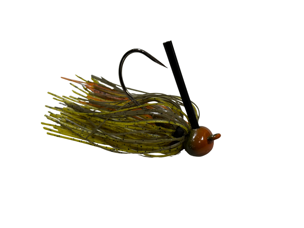 Pulse Fish Elite Football Jig – Bottom-Contact Bass for Deep Structure | Color: PB&J TN Craw Green Pumpkin Chartreuse