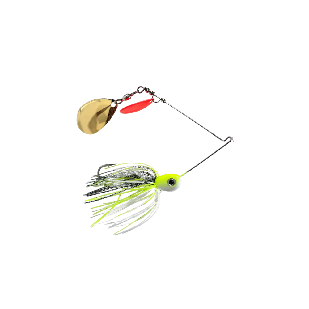 Pulse Fish Kicker Blade Spinnerbait – & Indiana Bass Lure | Size: 3/8 oz 5/8 | Color: Douglas Cherokee Sight Flash