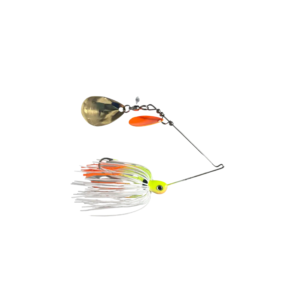 Pulse Fish Kicker Blade Spinnerbait – & Indiana Bass Lure | Size: 3/8 oz 5/8 | Color: Douglas Cherokee Sight Flash