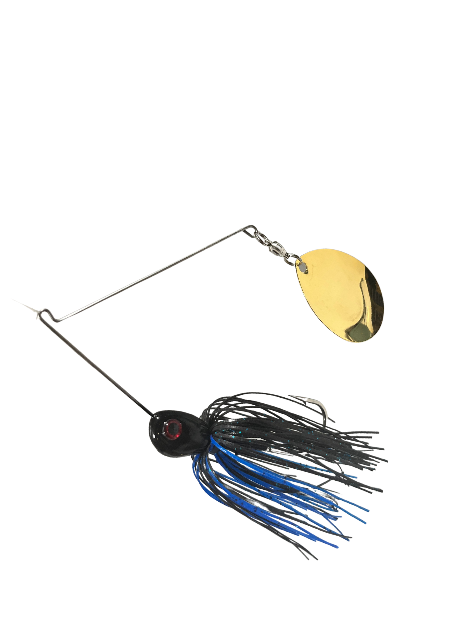 Pulse Fish Lures Night Vibez Spinnerbait Fishing - 5/8 oz / Black / Blue