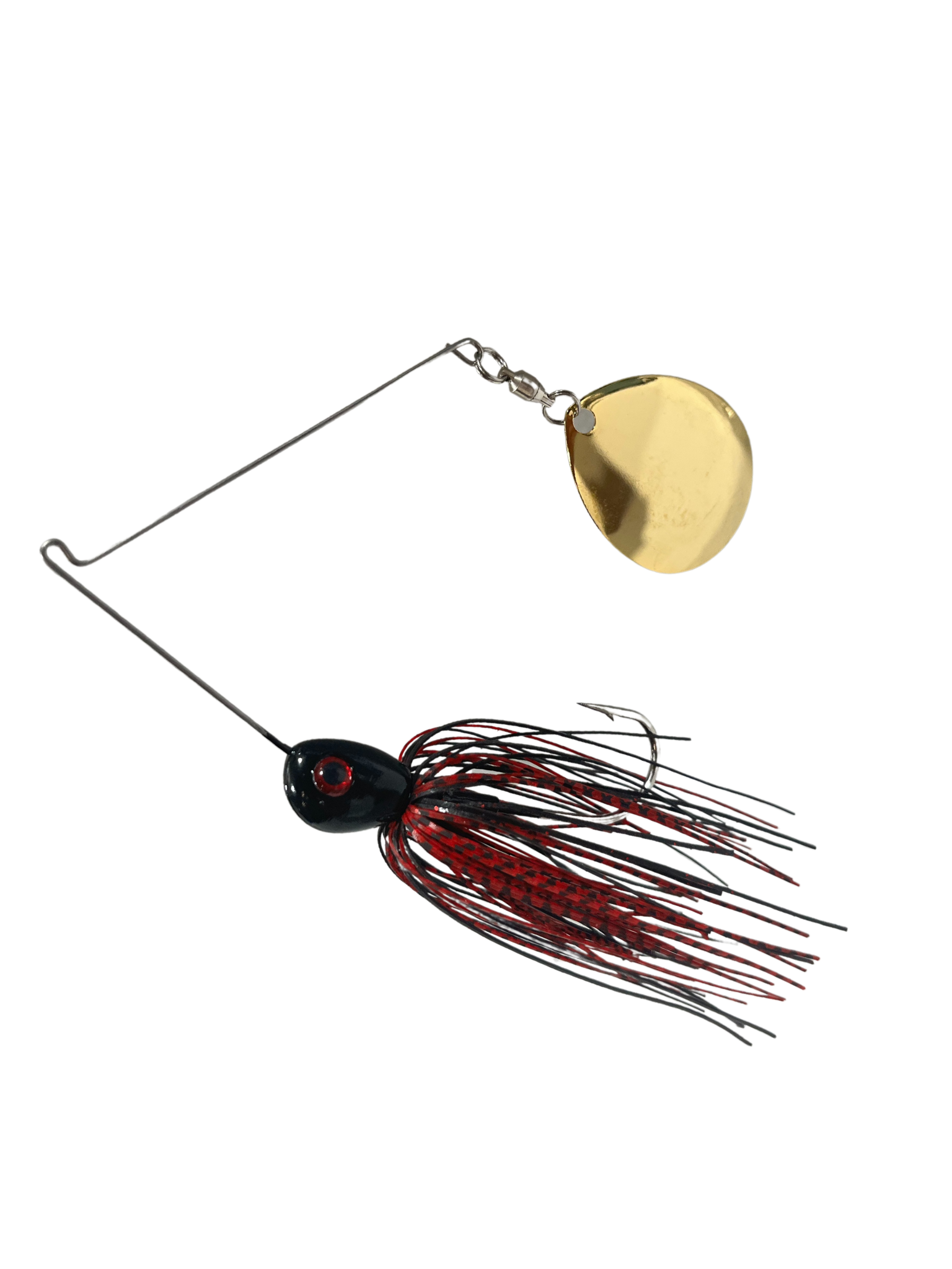 Pulse Fish Lures Night Vibez Spinnerbait Fishing - 5/8 oz / Black / Red