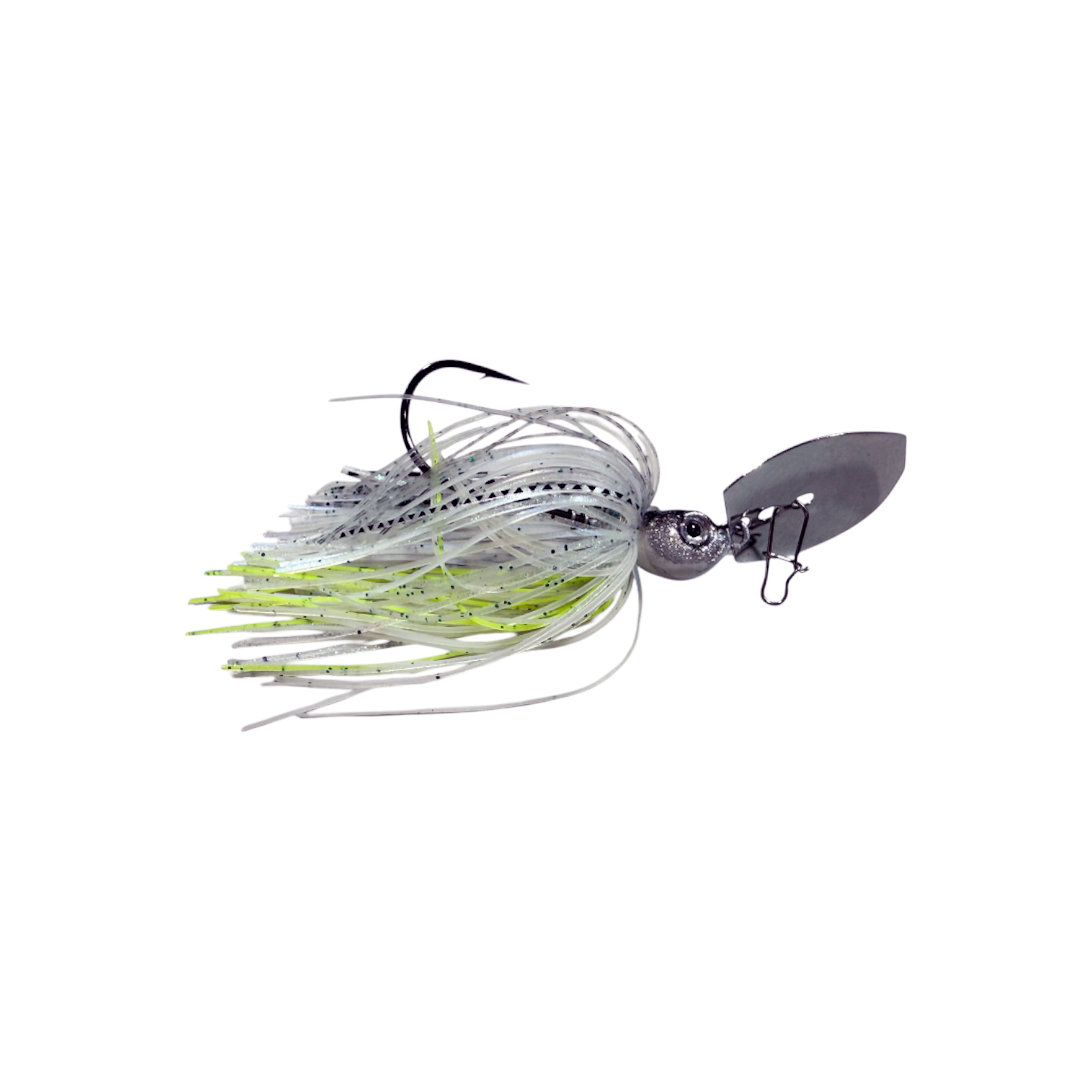 Pulse Fish Main Piece Custom Bladed Jig – Hunting Action Bass Lure | Color: Black/Blue Chartreuse/White Green Pumpkin