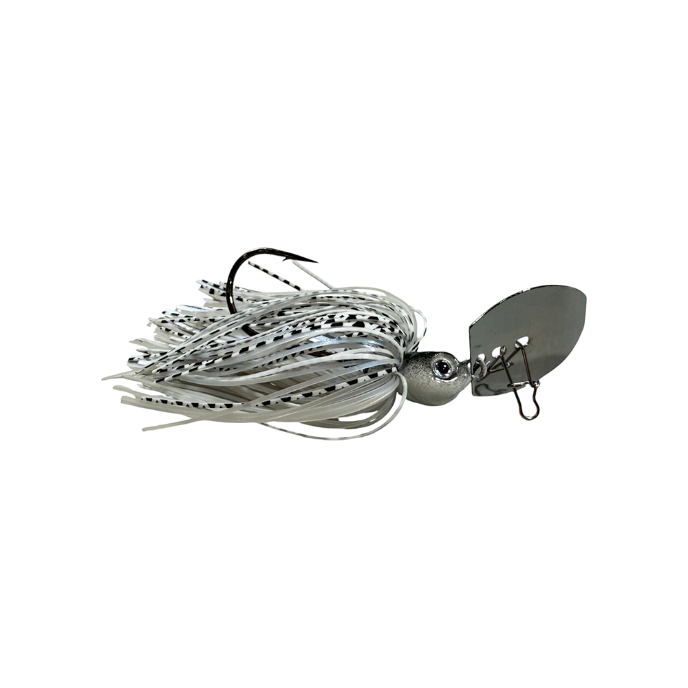 Pulse Fish Main Piece Custom Bladed Jig – Hunting Action Bass Lure | Color: Black/Blue Chartreuse/White Green Pumpkin