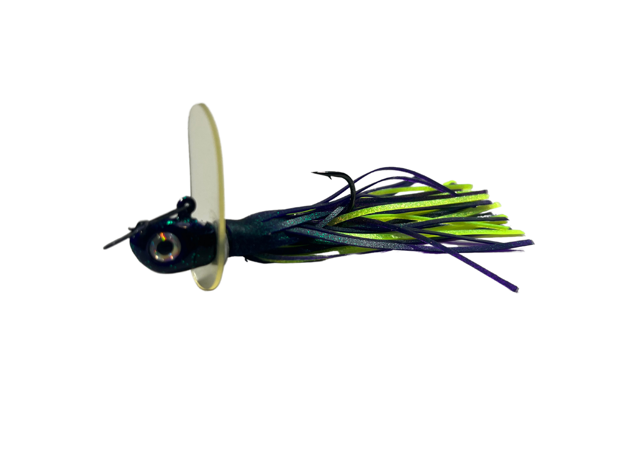 Pulse Fish Skirted Jig – Semi-Weedless Bass (Limited Edition) | Size: 1/4oz 5/8oz | Color: Black/Blue Junebug