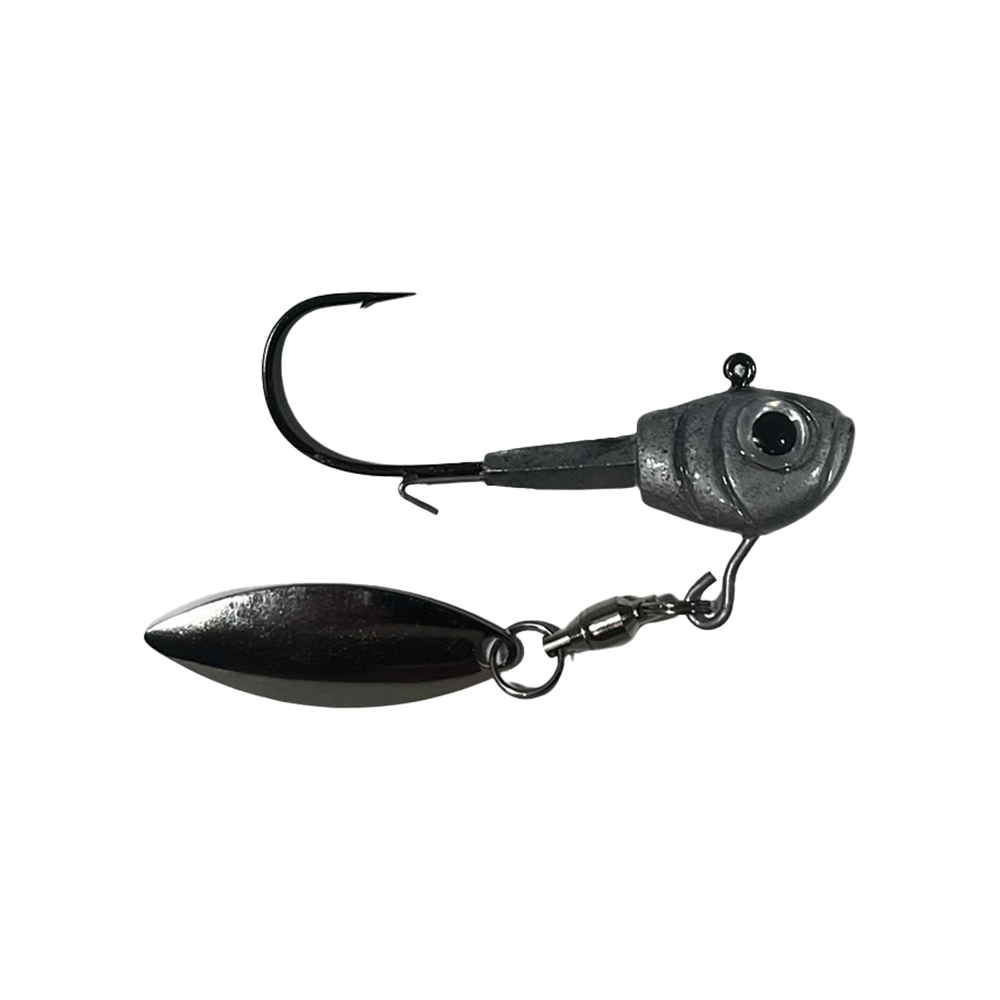 Pulse Fish Spinnin’ PJ – Matt Arey Signature Underspin | Size: 3/8 oz 1/4 1/2 | Color: Pearl Albino Smokie TN Shad