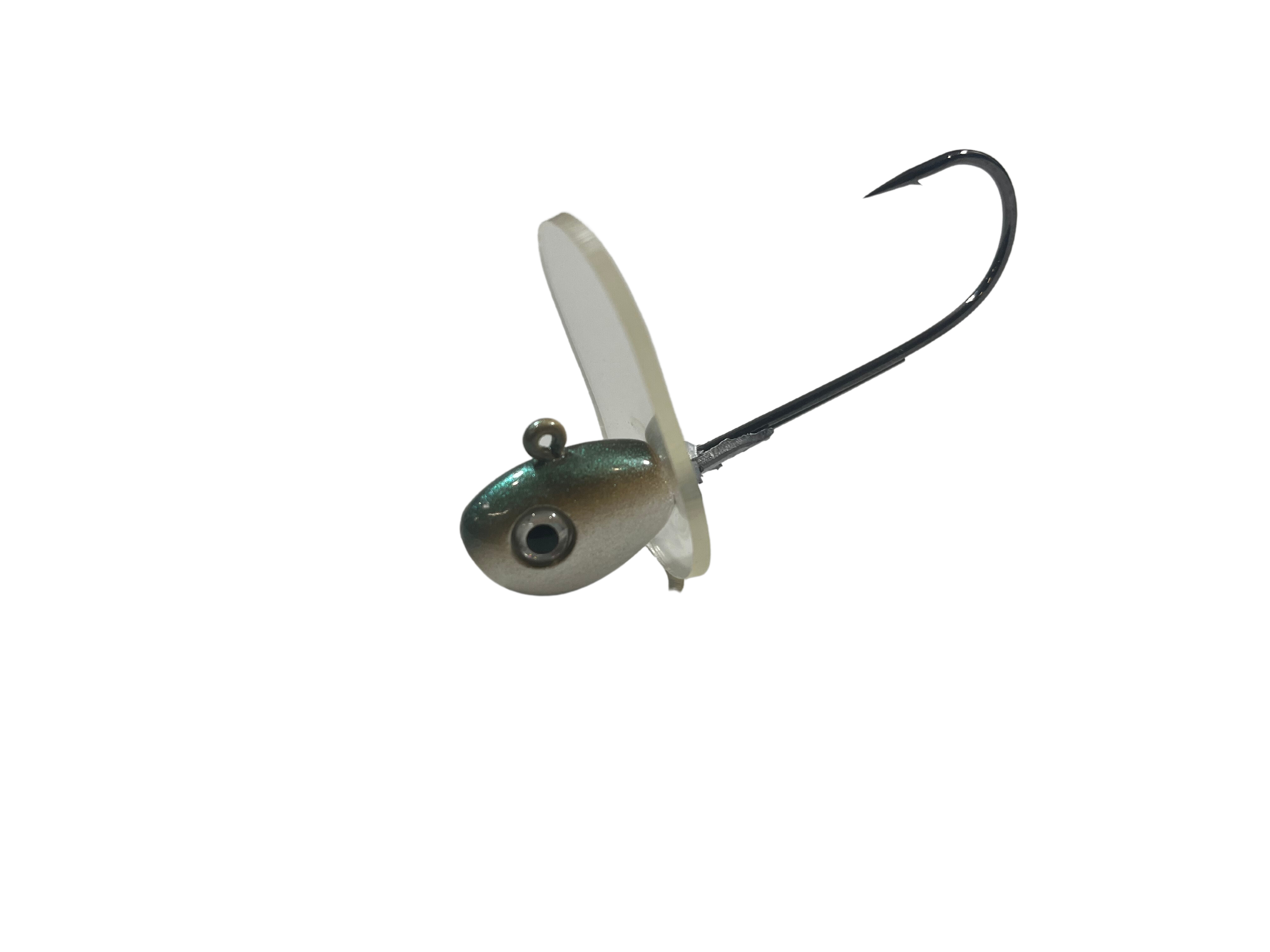 Pulse Fish The Bossman – 1 oz Offshore Jig with 8/0 Gamakatsu Hook | Size: | Color: Albino Green Pearl Smokie | Fishing