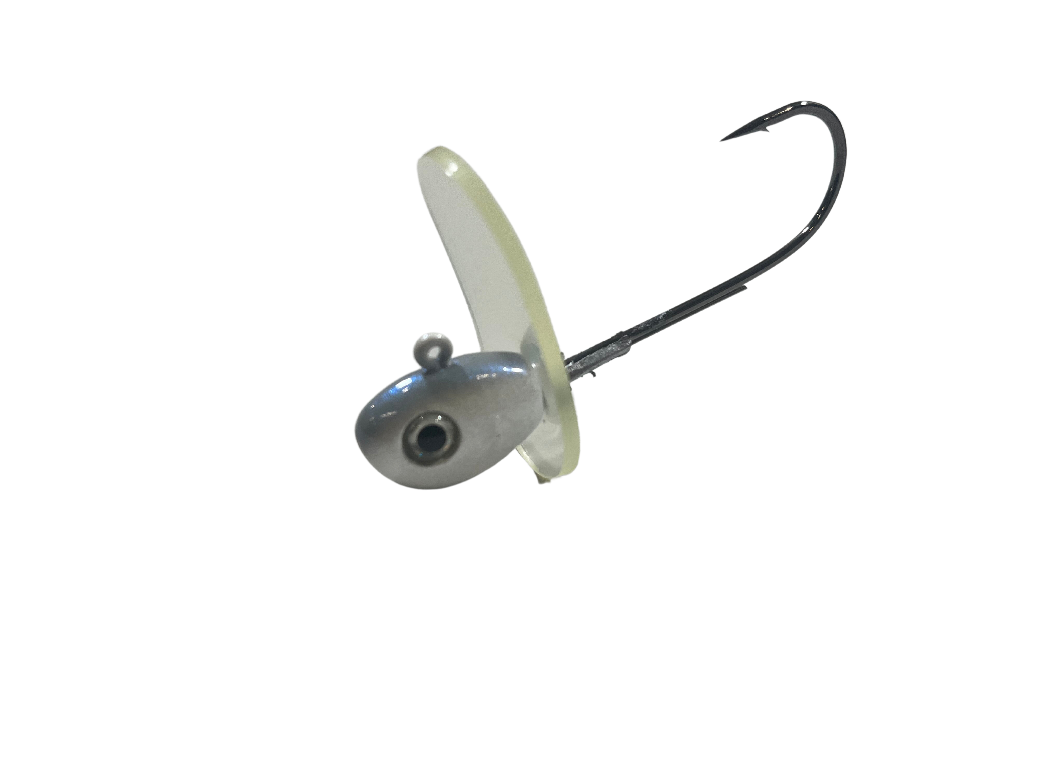 Pulse Fish The Bossman – 1 oz Offshore Jig with 8/0 Gamakatsu Hook | Size: | Color: Albino Green Pearl Smokie | Fishing