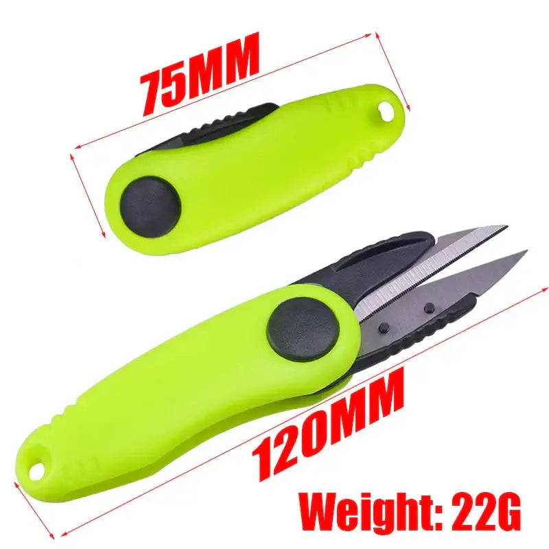 Shrimp-Shaped Fishing Knot Tool Kit – Stainless Steel Line Cutter & Clipper | Color: 1 set - Tackle