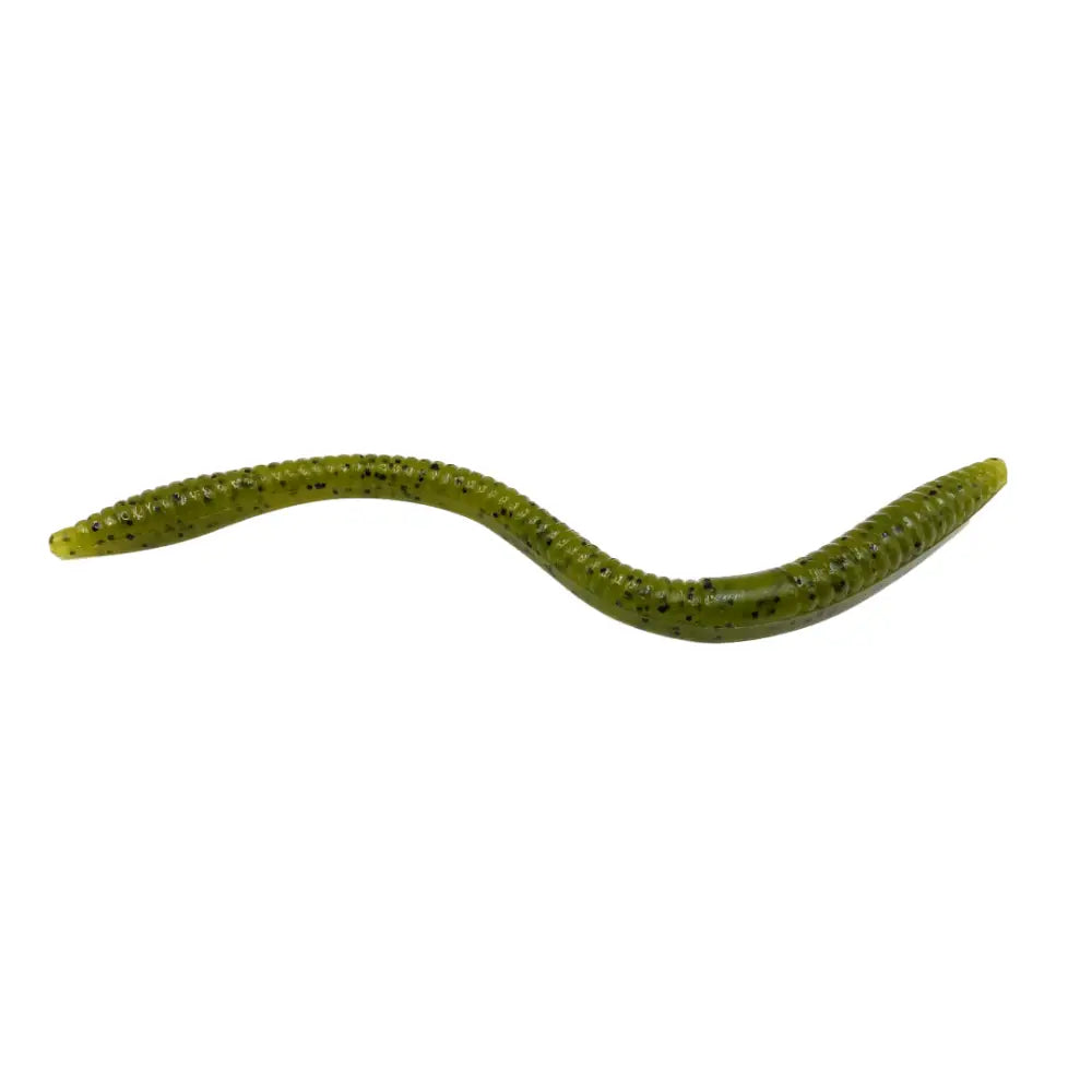 Slim Juicy Flat-Sided Trick Worm 6’’ – 8-Pack | Hendrix Fishing Co. | Color: Black n Blue Dirty Rotten Pumpkin White