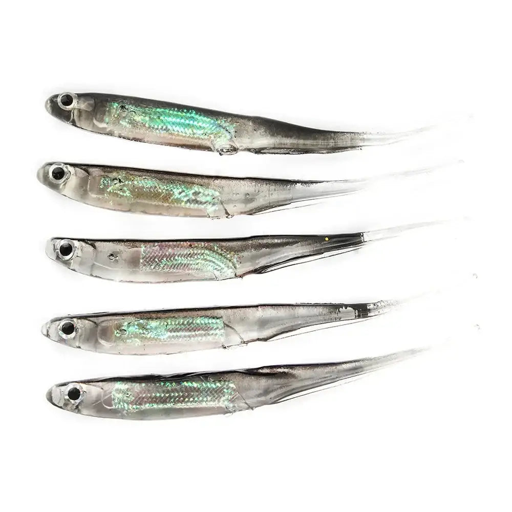 Soft Bait Spinner Lures – 5-Pack (7–9cm 1.7–2.7g) | Color: t lure tip tail - Fishing