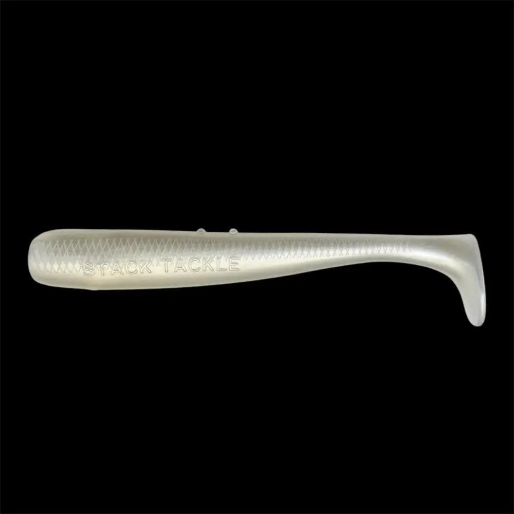 Stack Tackle 5’’ Tail Clapper Soft Plastic, 5-Pack Paddle 6 Colors | Color: White Pink Black Chartreuse Olive Top