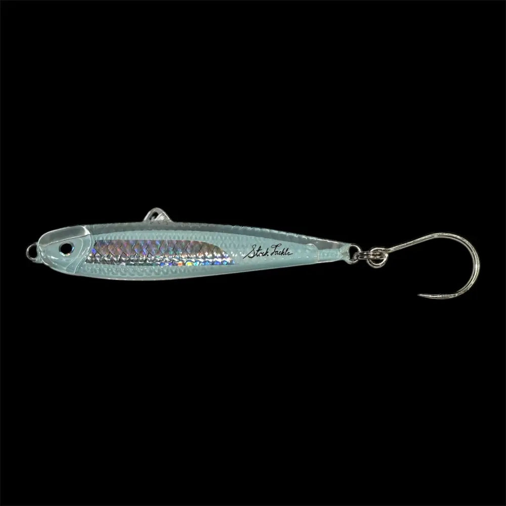 Stack Tackle Chovie Jig, 3/4 oz Mustad Inline Hook Casting & Vertical Jigging 5 Colors | Color: White Pink Sandeel