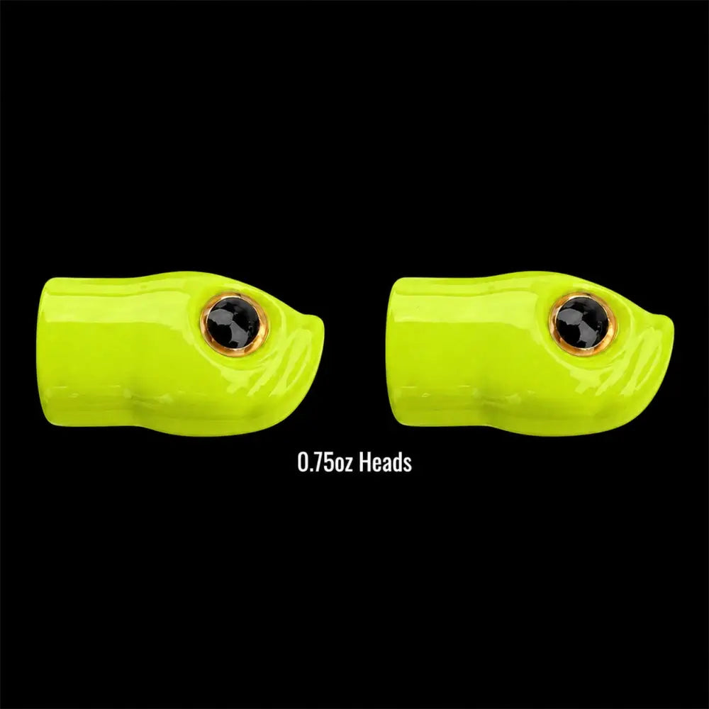 Stack Tackle Screwy Head Replacement Jig Heads, 5/0 2-Pack 5 Sizes 4 Colors | Size: 0.5 oz 0.75 1 1.25 1.5 | Color: