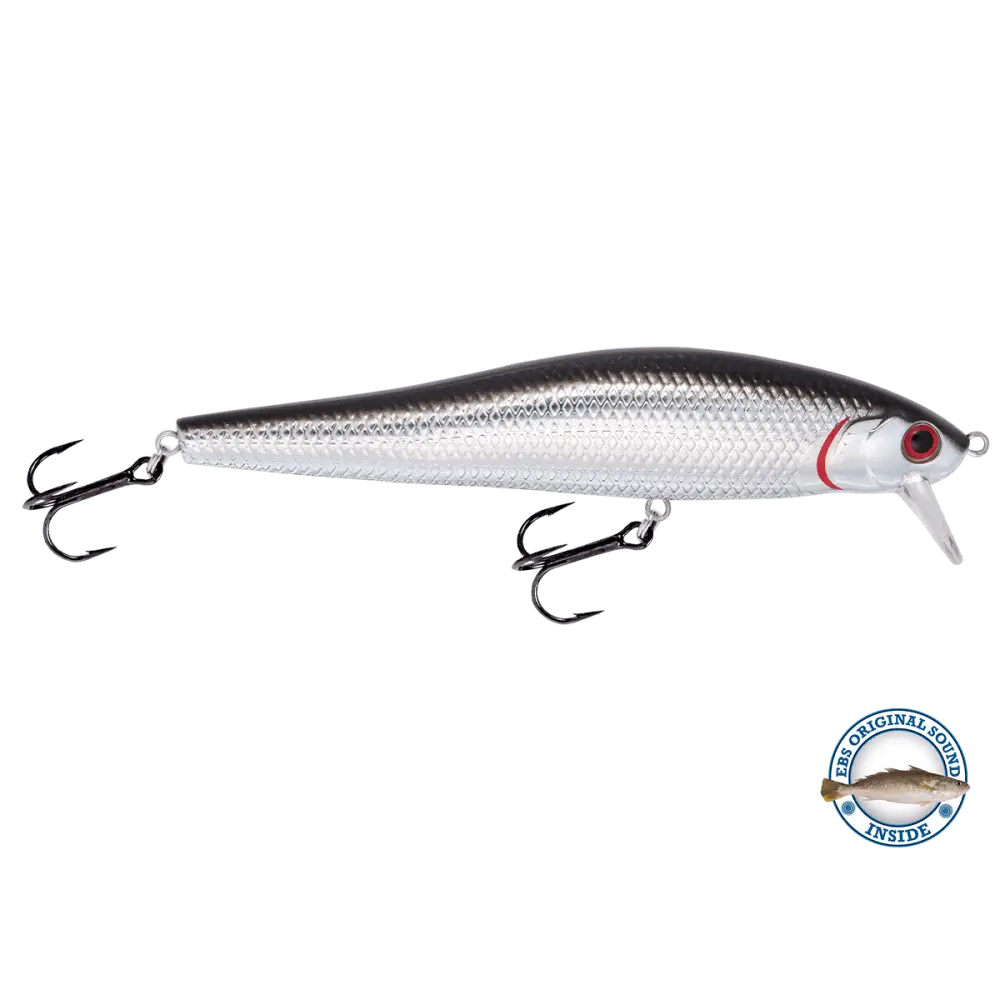 Stick Master 127 Jerkbait 5’’ – EBS Sound Technology | Color: Chartreuse Shad Black Back Chrome Tennessee Candy Blue